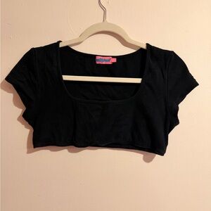 Edikted Black Crop Top - WORN ONCE